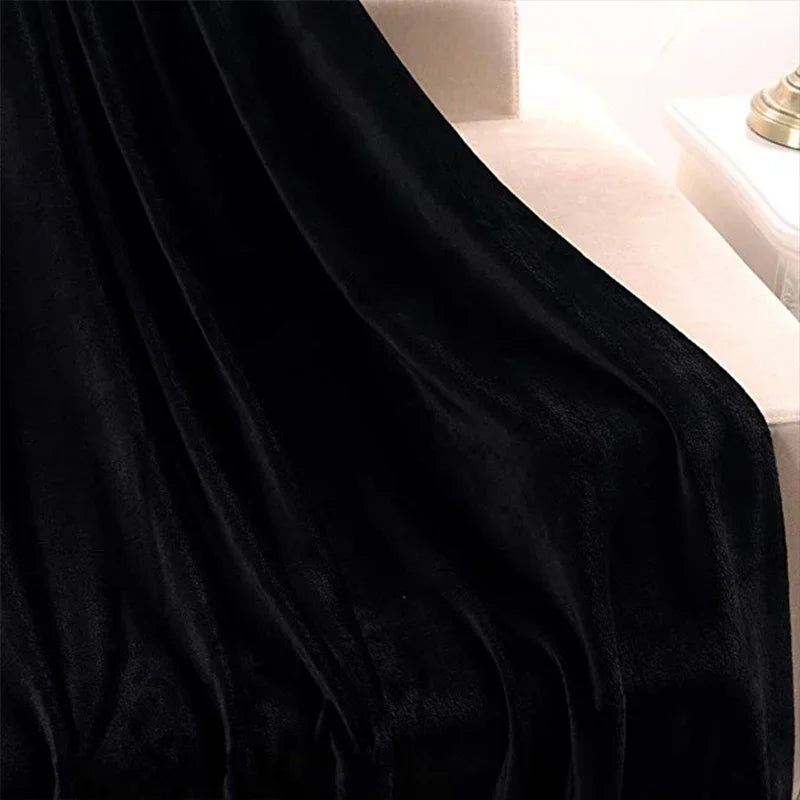 Soft Coral Fleece Flannel Blanket