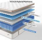 BedStory 14" Hybrid Mattress