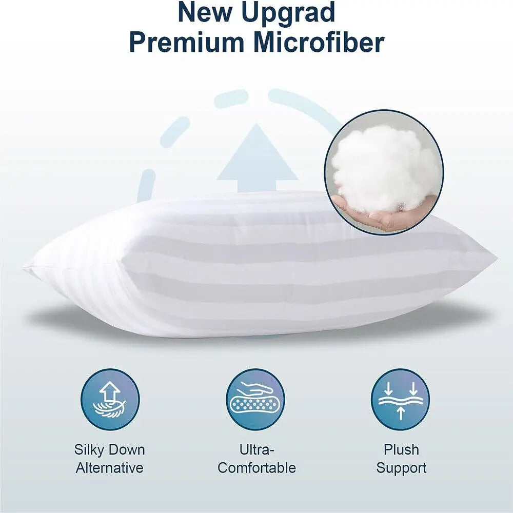 Set of 2 Plush Down Alternative Pillows