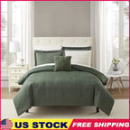 7PC Green Texture Comforter & Sheet Set