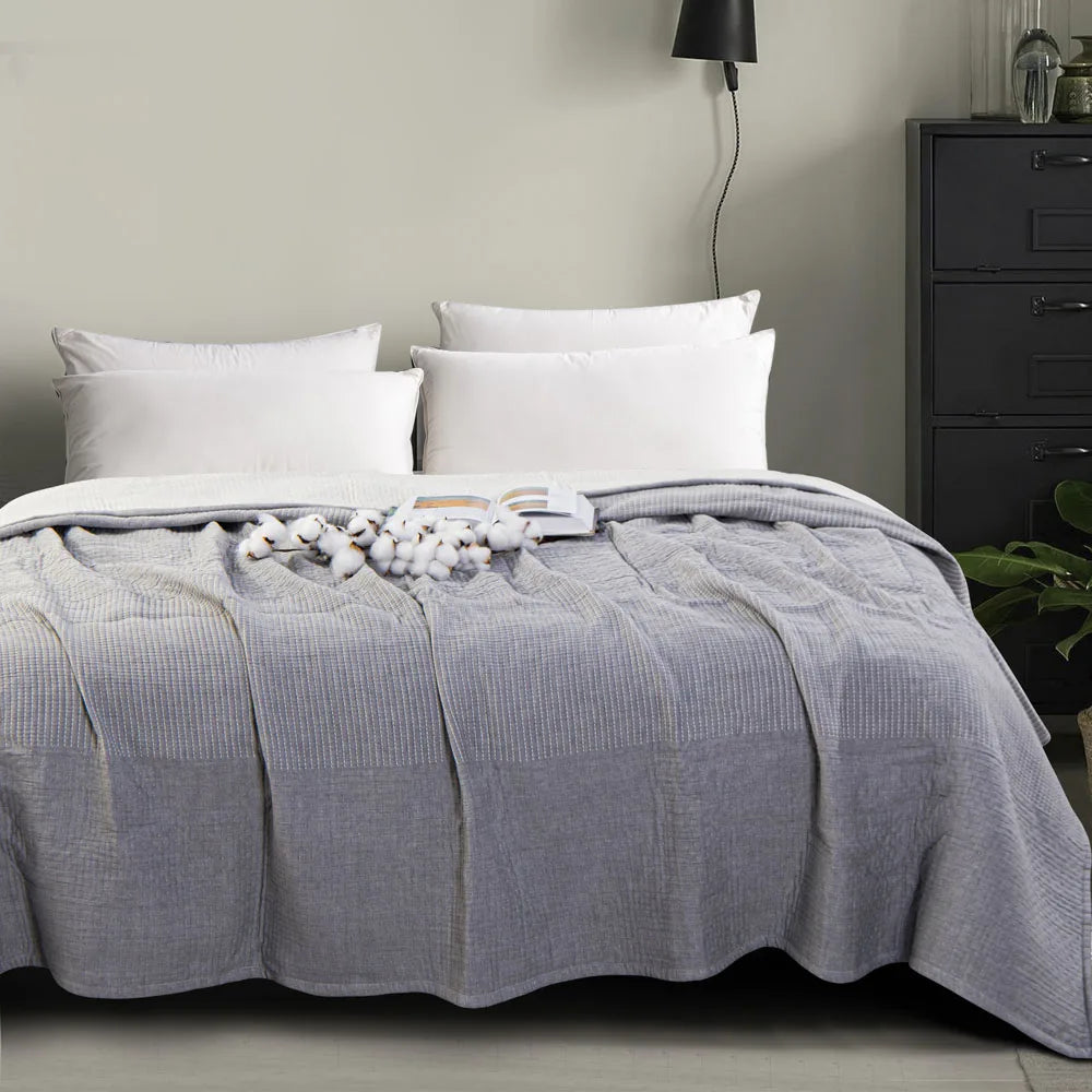 3-Layer Cotton Muslin Bed Blanket