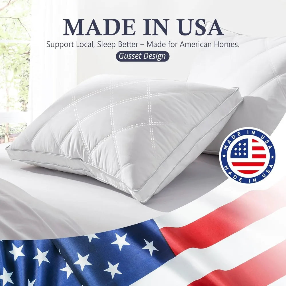 Goose Feather & Down Pillows (2-Pack King)