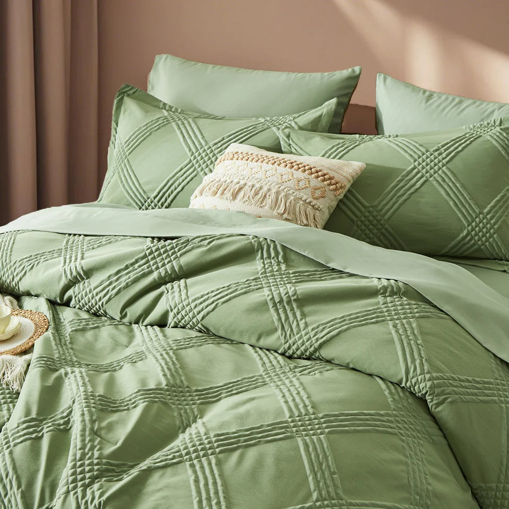 7PC Luxury Quilted Comforter Set