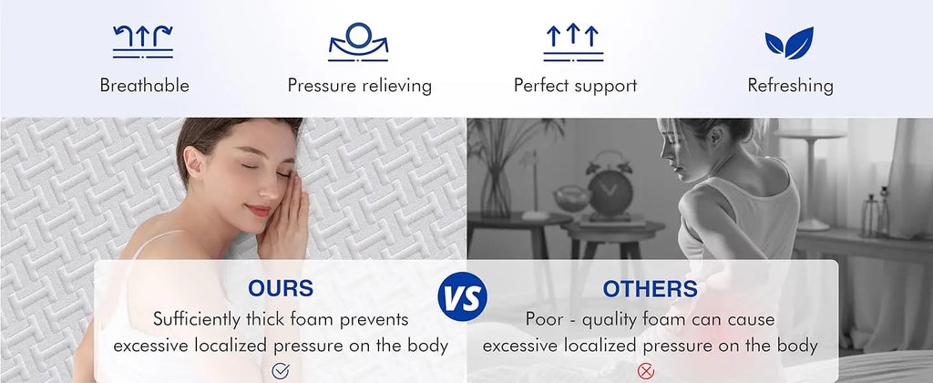 12" Green Tea Gel Mattress