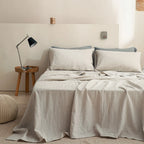 Simple&Opulence 3/4PC Linen Sheet Set
