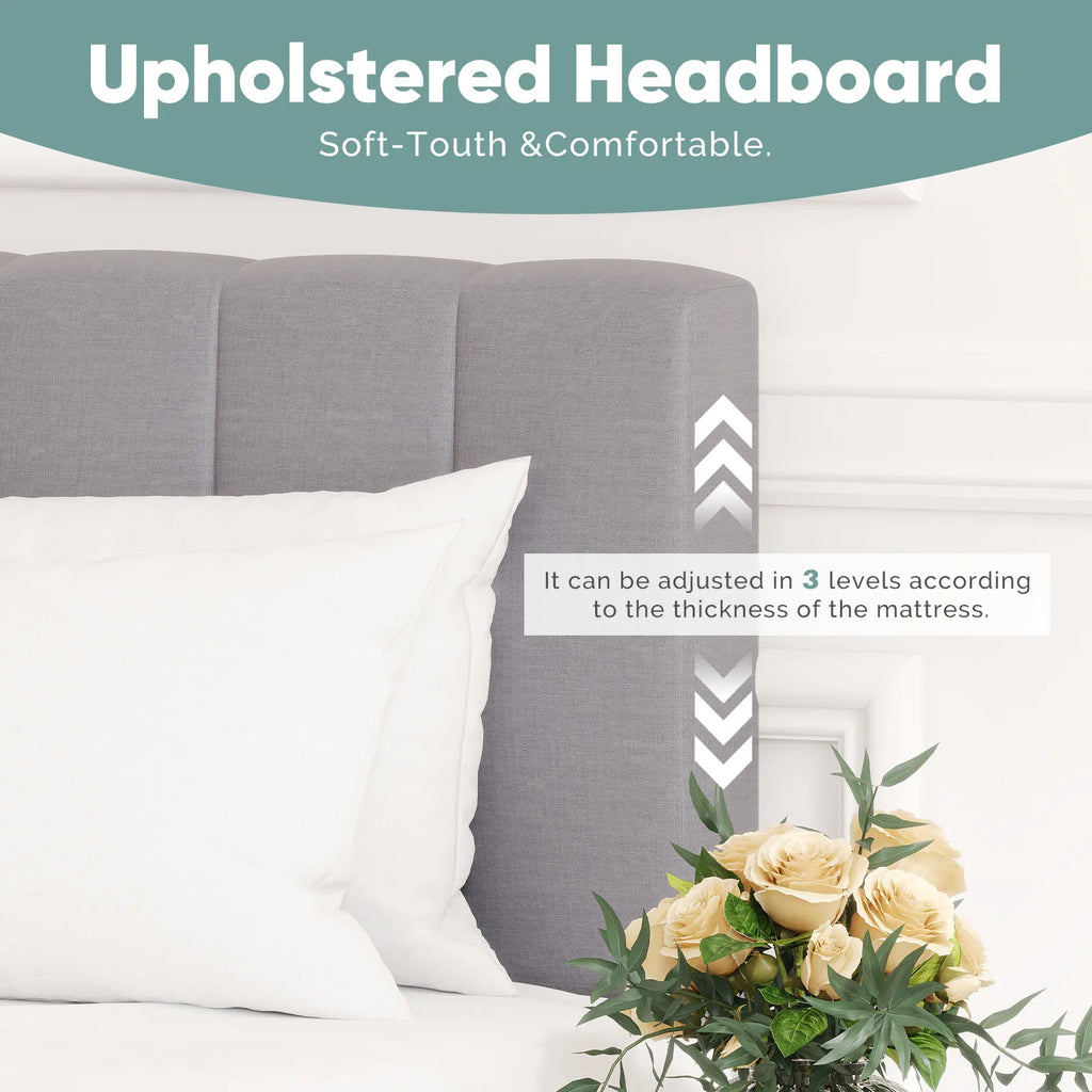 JHK Solid Wood Bed Frame