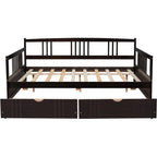 Wooden Daybed w/ Drawers