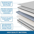 Gray Weighted Blanket w/ Glass Beads