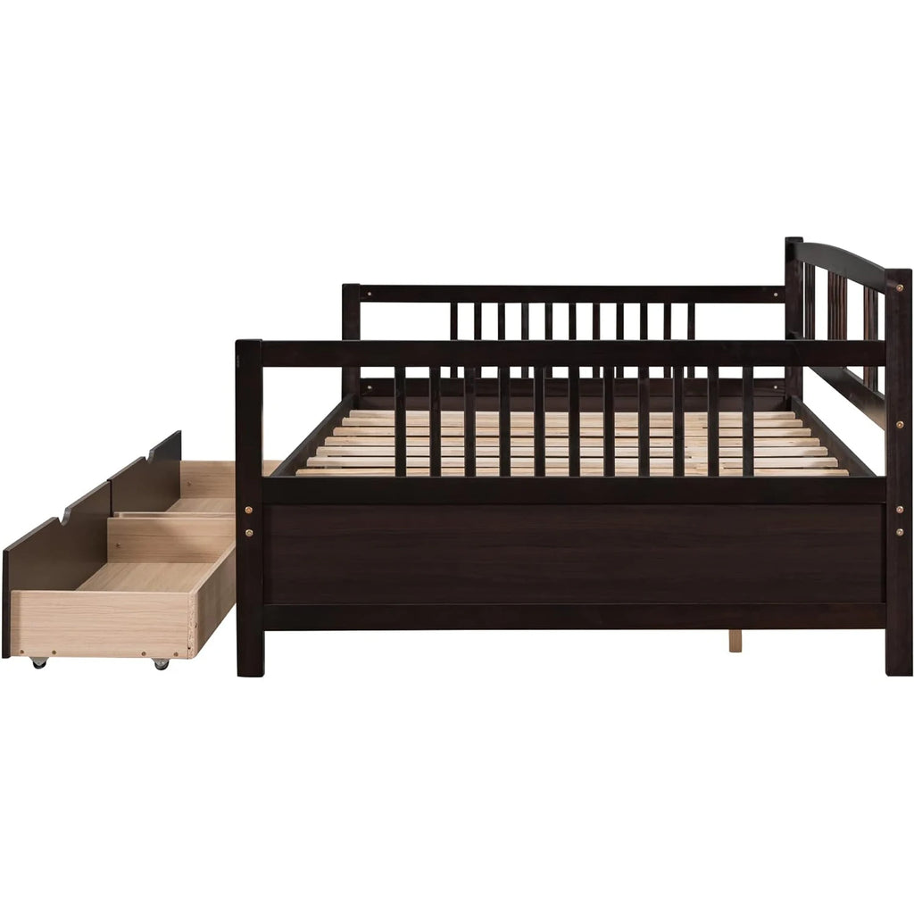 Wooden Daybed w/ Drawers