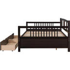 Wooden Daybed w/ Drawers