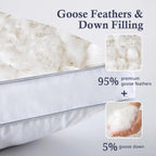 Goose Feather & Down Pillows (2-Pack King)