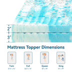 Hcore 5-Zone Memory Foam Mattress Topper