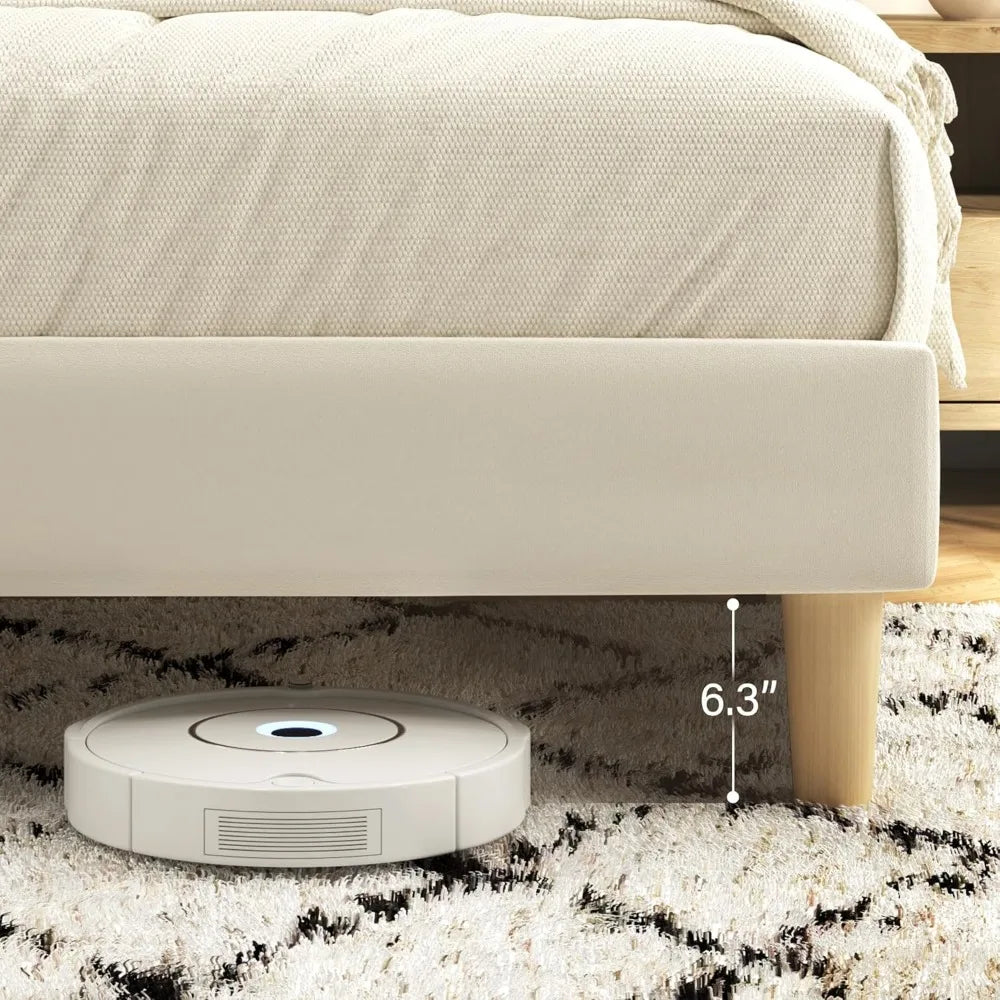 Queen Velvet Platform Bed