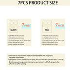 7PC Luxury Quilted Comforter Set