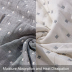 3-Layer Cotton Muslin Bed Blanket