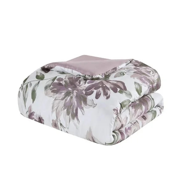 Floral Mauve Bed-in-a-Bag Set