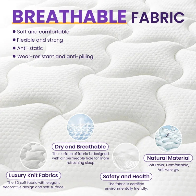 Queen Hybrid Mattress w/ Pocket Springs