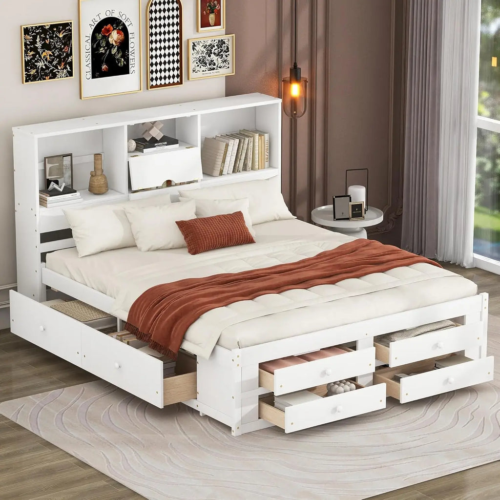 8-Drawer Platform Bed