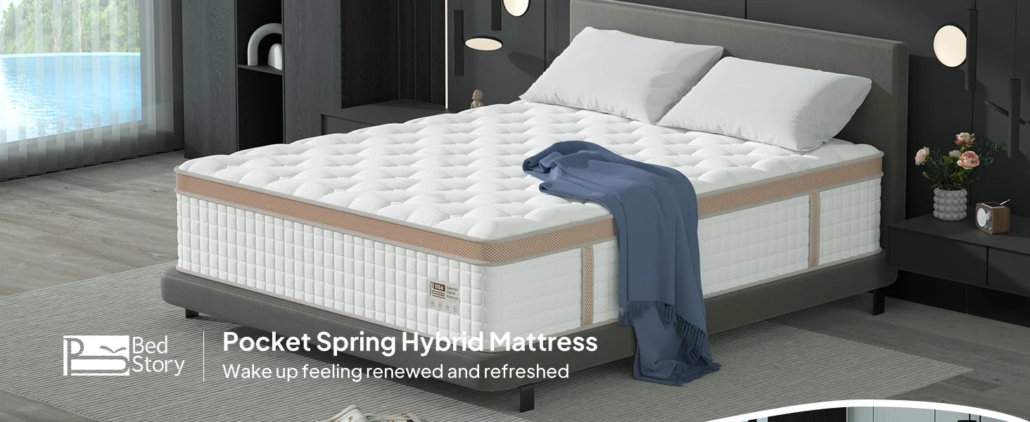BedStory 14" Hybrid Mattress