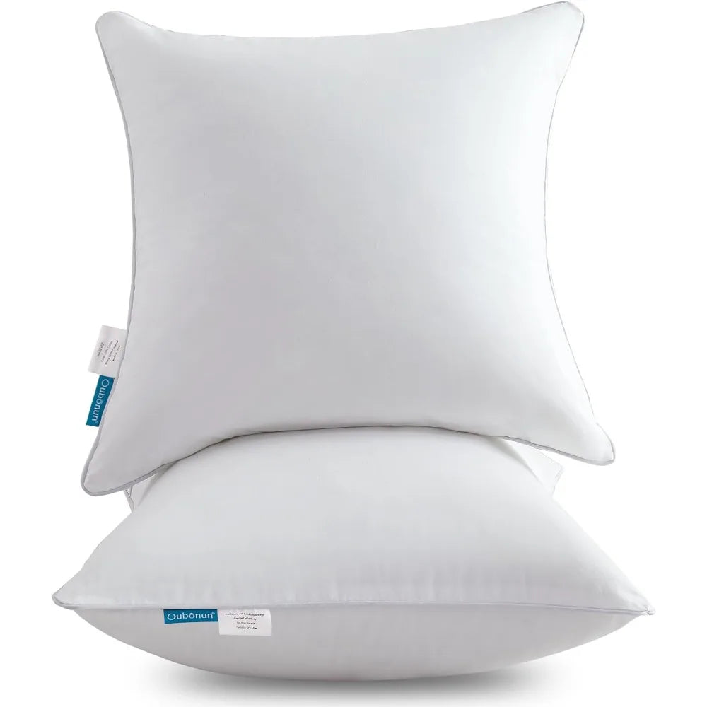 22x22 Cotton Throw Pillow Inserts (2-Pack)