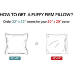 22x22 Cotton Throw Pillow Inserts (2-Pack)