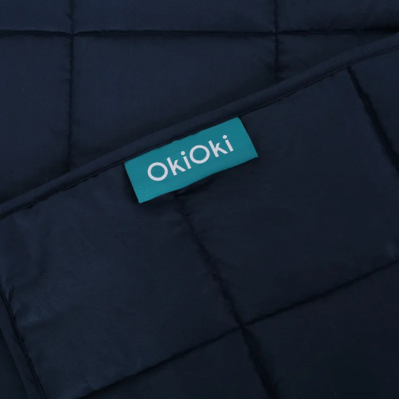 205T Cotton 20lbs Weighted Blanket (Navy Blue)