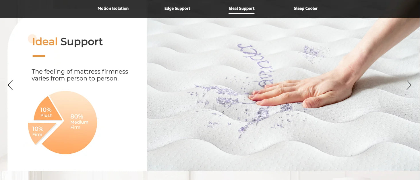 Vesgantti 10/12" Tight Top Hybrid Mattress