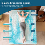 Hcore 5-Zone Memory Foam Mattress Topper