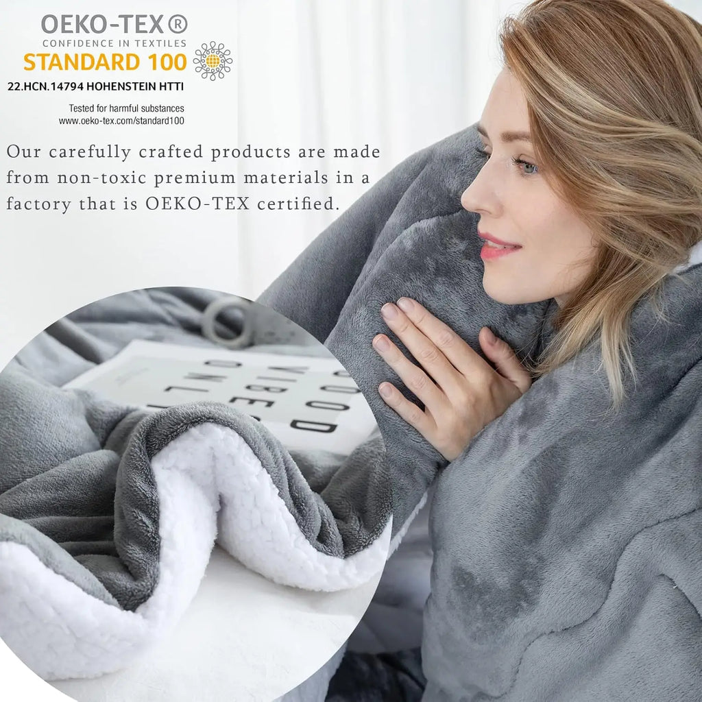 Soft Cozy Double-Sided Fleece Blanket