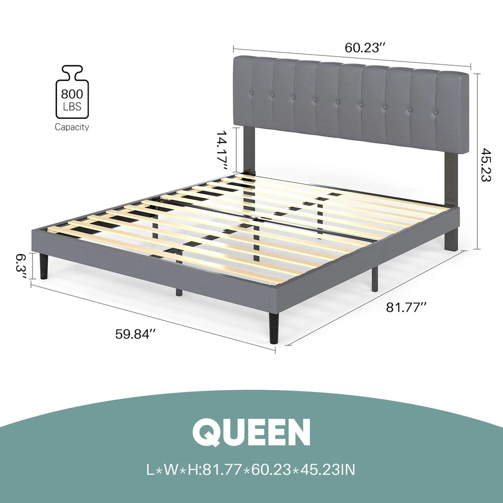 JHK Solid Wood Bed Frame