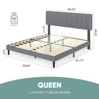 JHK Solid Wood Bed Frame