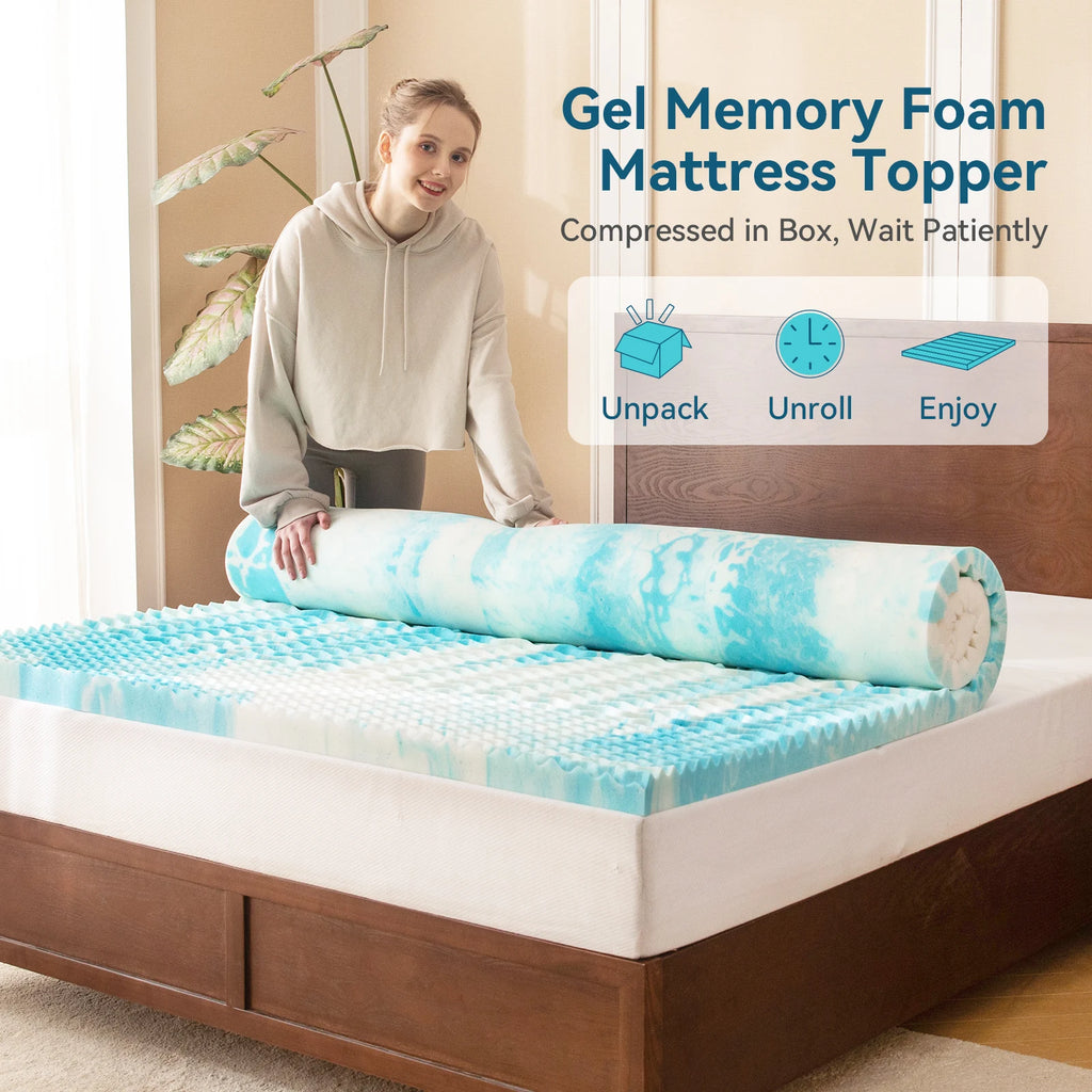 Hcore 5-Zone Memory Foam Mattress Topper