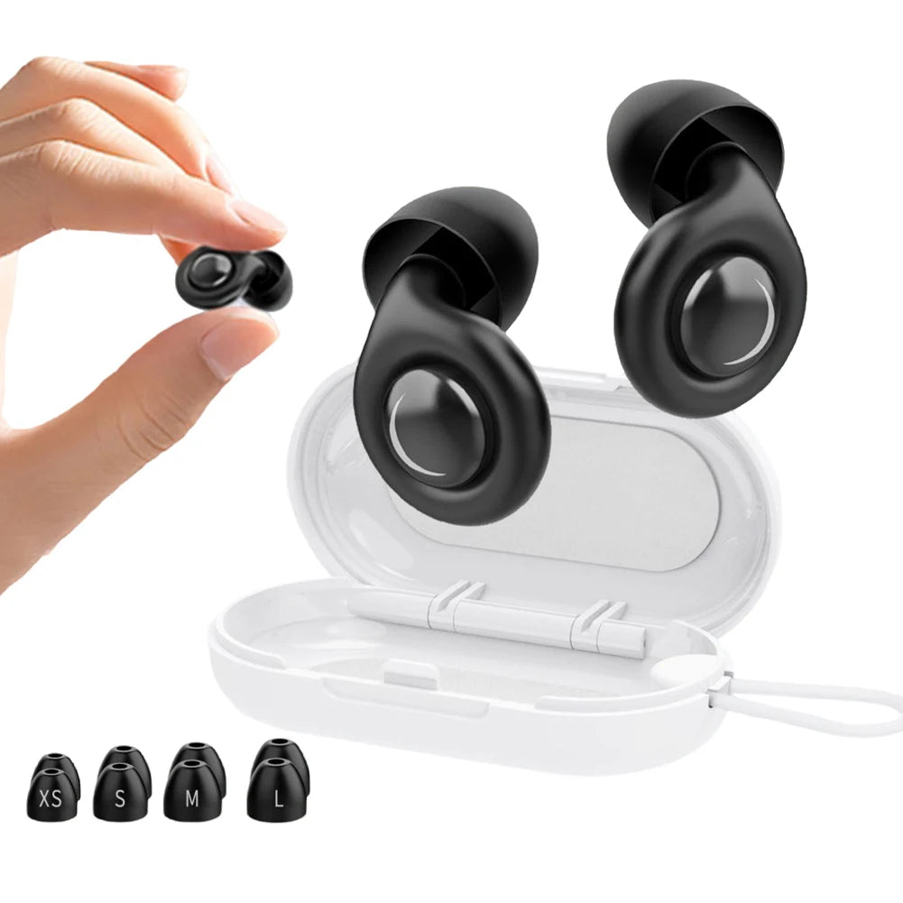 Reusable Silicone Earplugs w/ Case