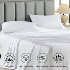 Simple&Opulence 100% Cotton 4PC Sheet Set