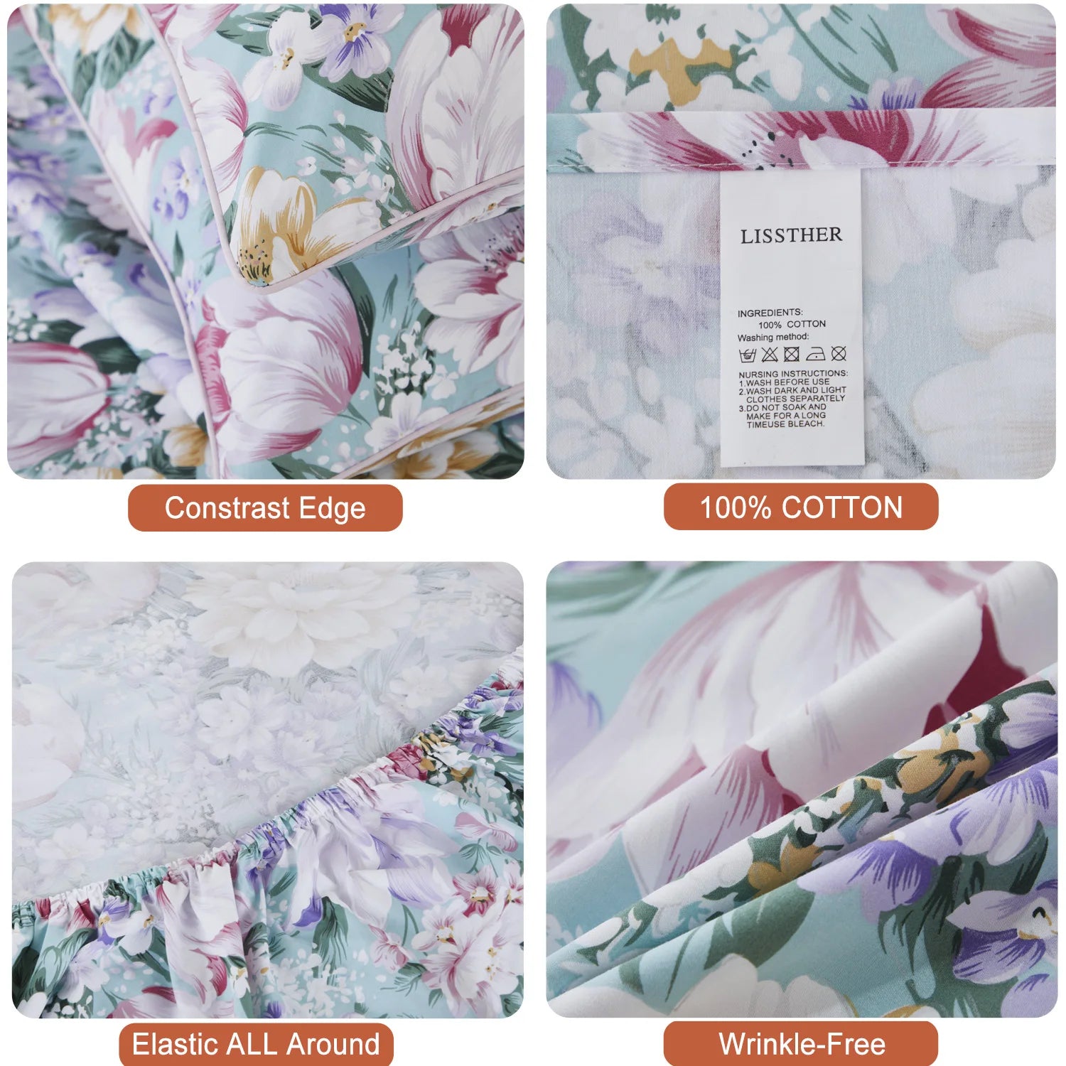 4PC 600TC Egyptian Cotton Fitted Sheets