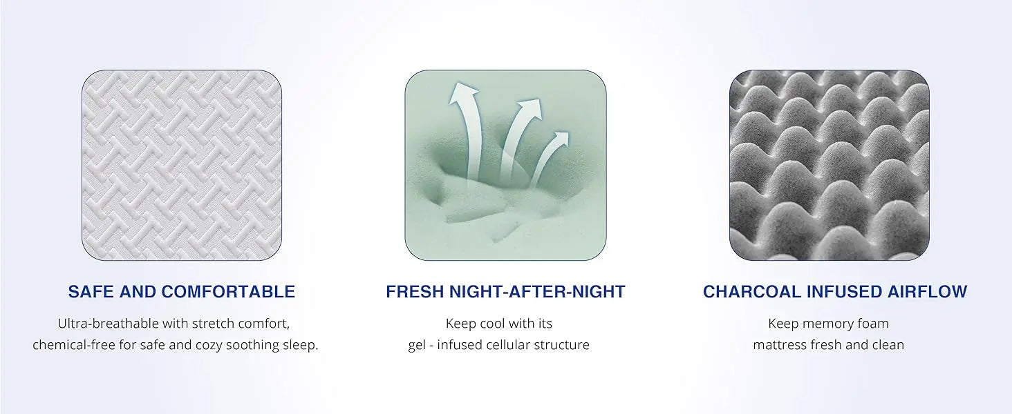 12" Green Tea Gel Mattress