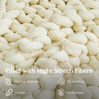 Chunky Knit Weighted Blanket (Handmade)