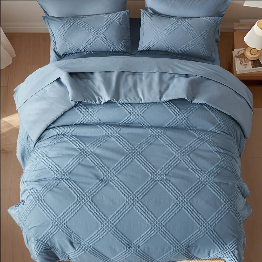 7PC Luxury Quilted Comforter Set