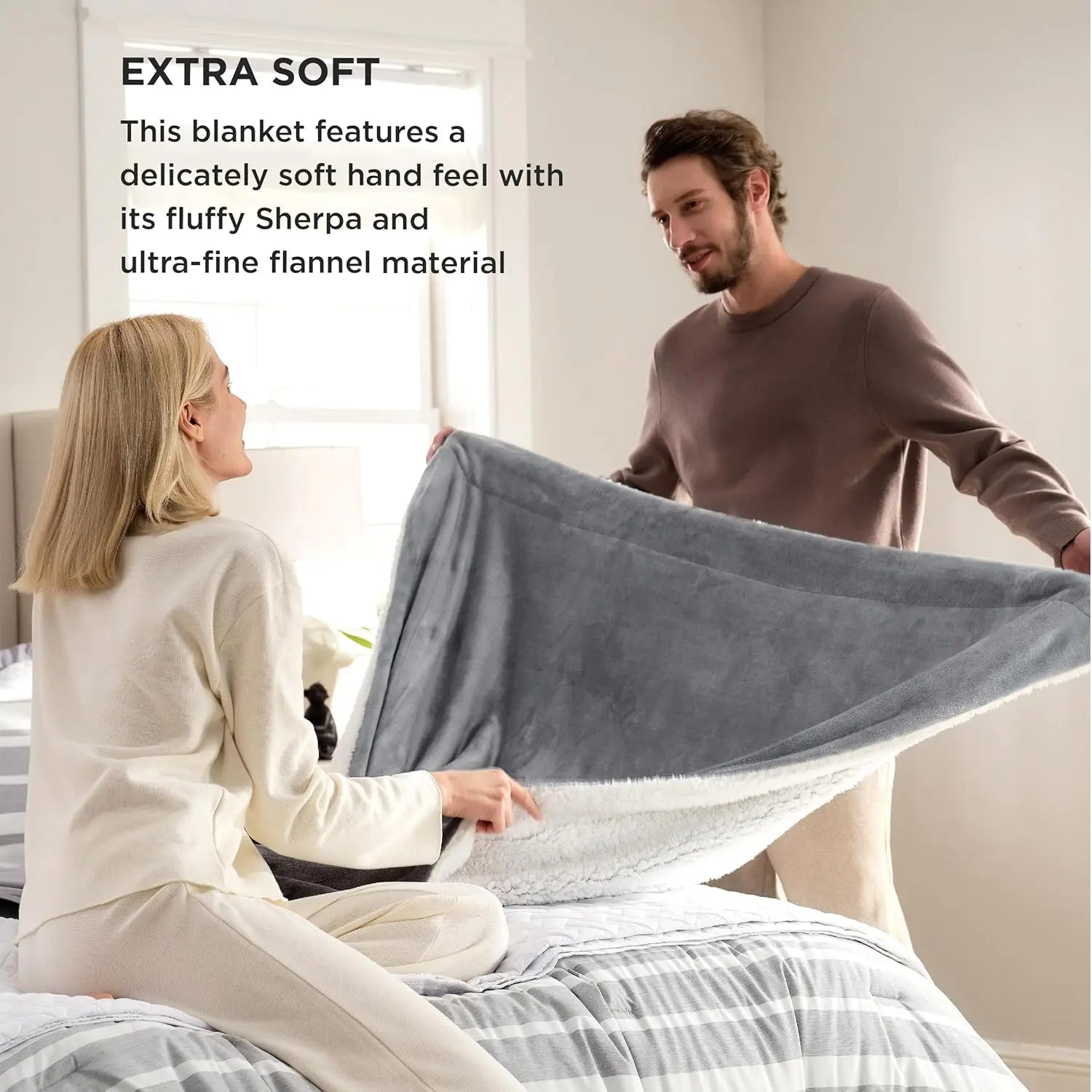 Soft Cozy Double-Sided Fleece Blanket