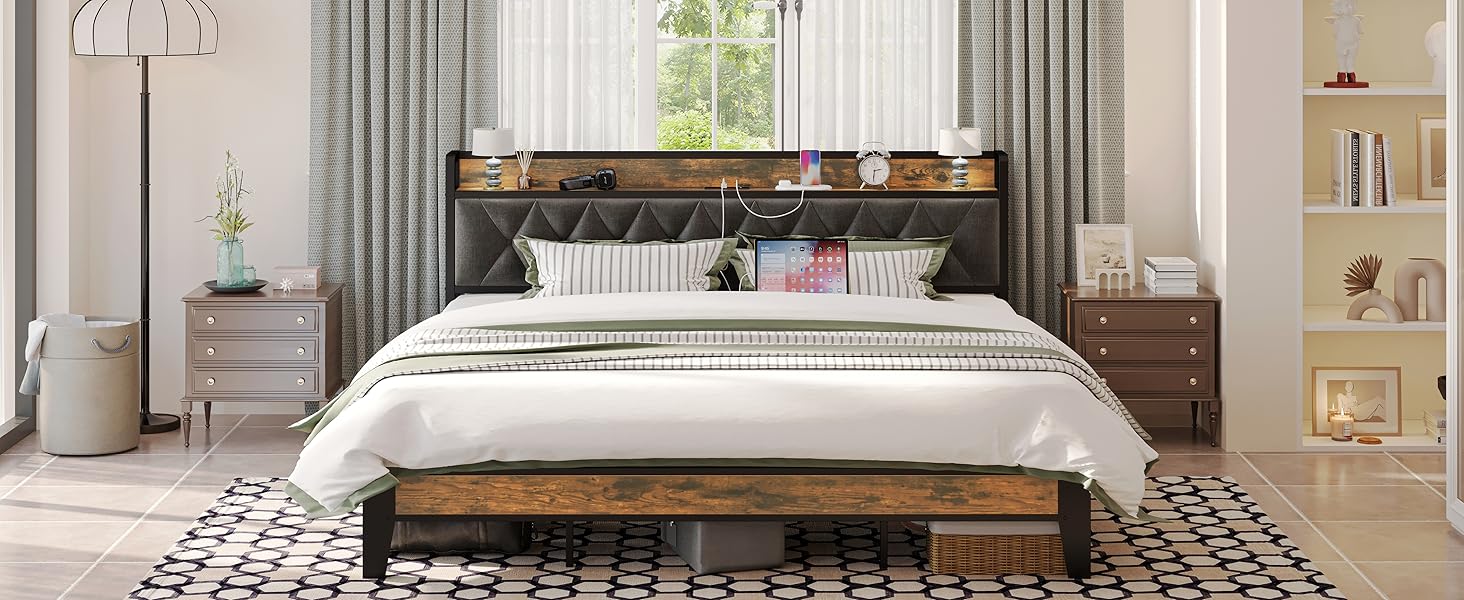 ANCTOR Bed Frame w/ Outlets